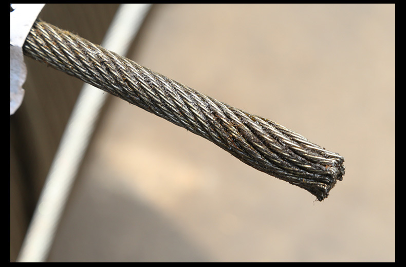 【厂家直销】狼山巨力光面带油不旋转钢丝绳18*7油绳