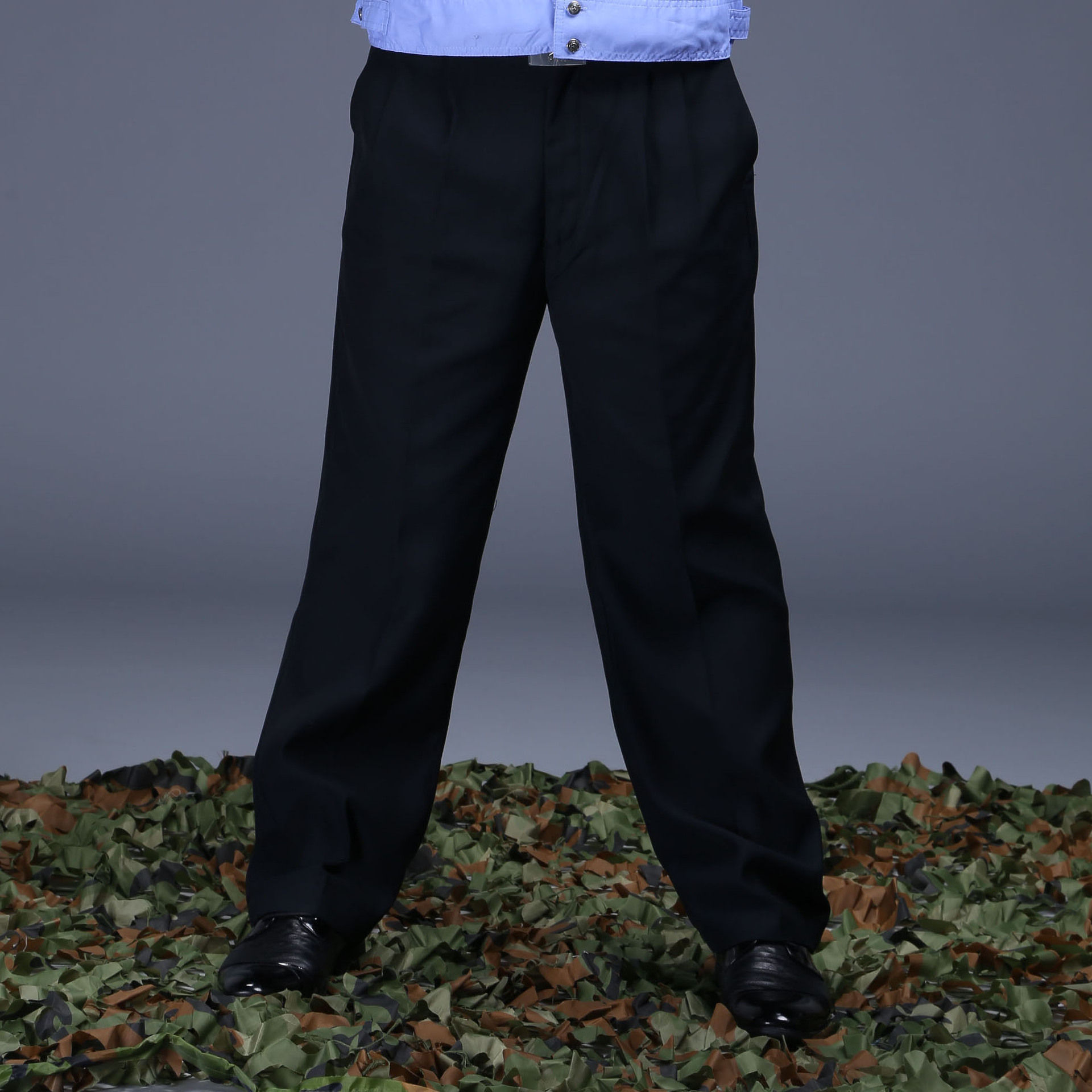 厂家直供保安夏裤 藏青色保安西裤 协管保安物业活腰西裤现货批发