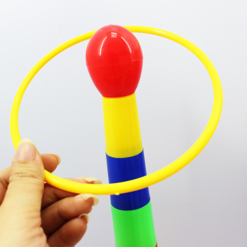 儿童套套圈 儿童层层叠彩虹套圈玩具 亲子玩具套环
