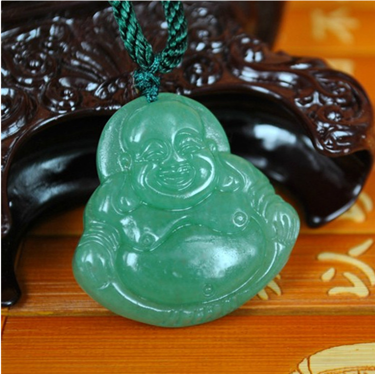 天然印度东陵玉佛吊坠 项链女款 玉石首饰 玉器挂件 厂家直销