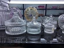 创意玻璃小小蒙古包糖缸 水晶蜡烛玻璃杯水晶收纳首饰盒 美妆用品