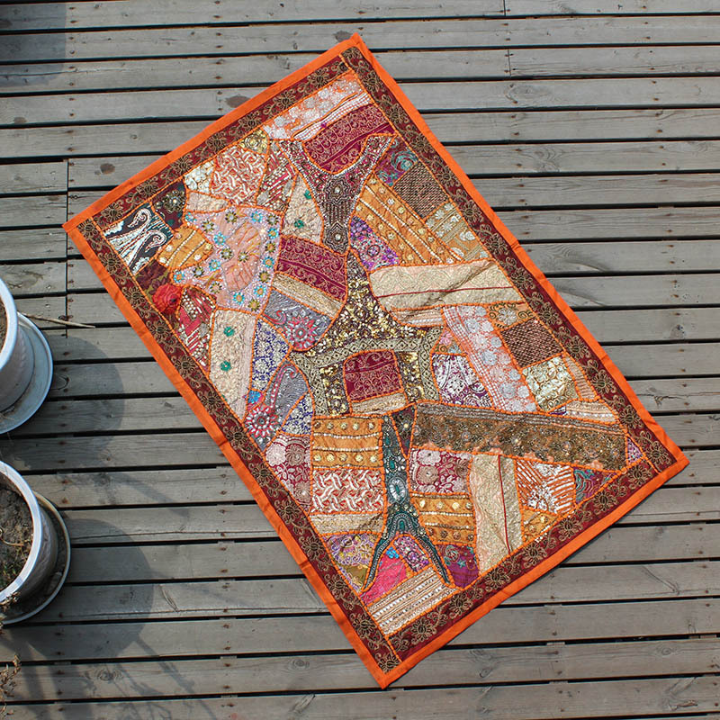 尼泊尔印度挂毯壁毯客厅卧室手工编织装饰画民族风波西米亚艺术