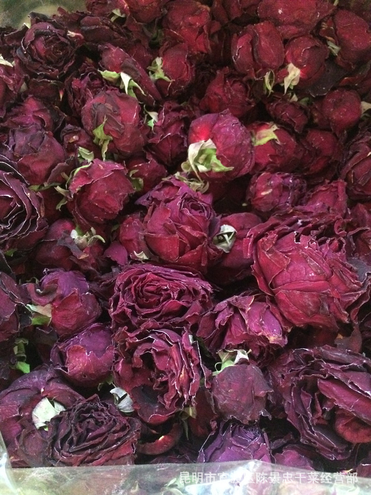 法国食用墨红玫瑰干花 干玫瑰 法国墨红 云南特产 花茶批发
