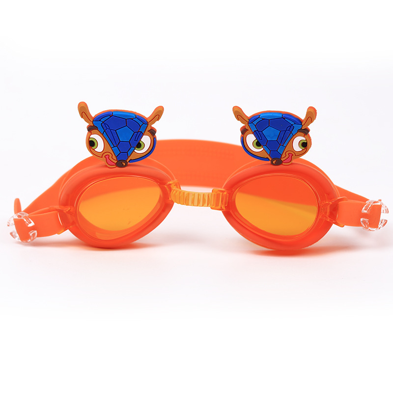 泳镜儿童 卡通动漫防水防雾可爱游泳镜 硅胶防紫外线泳镜厂家批发