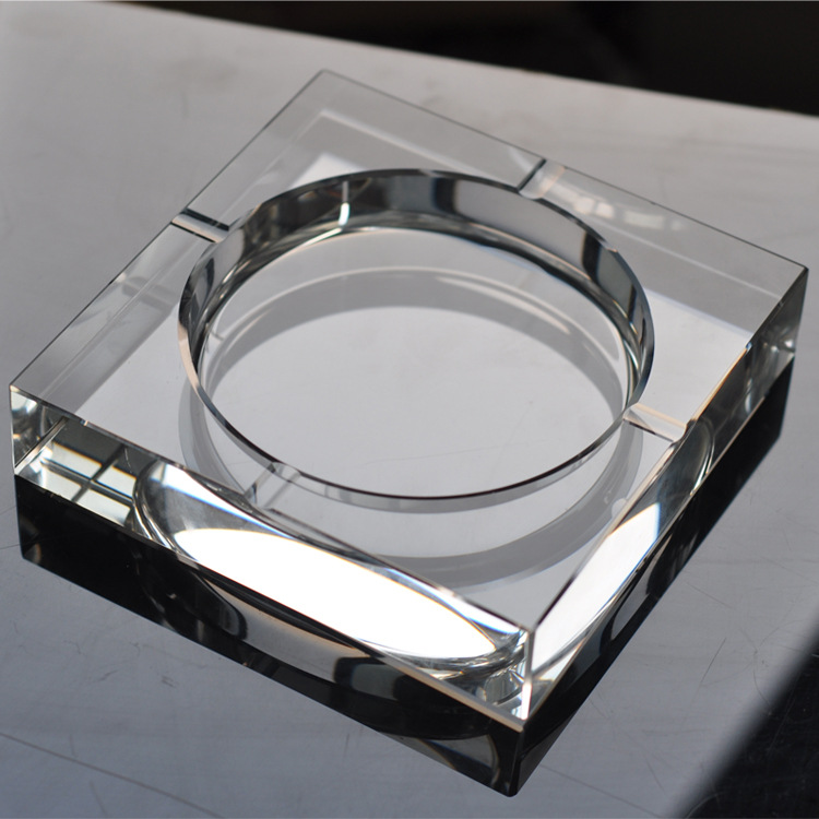 特价厂家直销水晶烟灰缸 公司个性创意大号水晶烟缸时尚水晶摆件