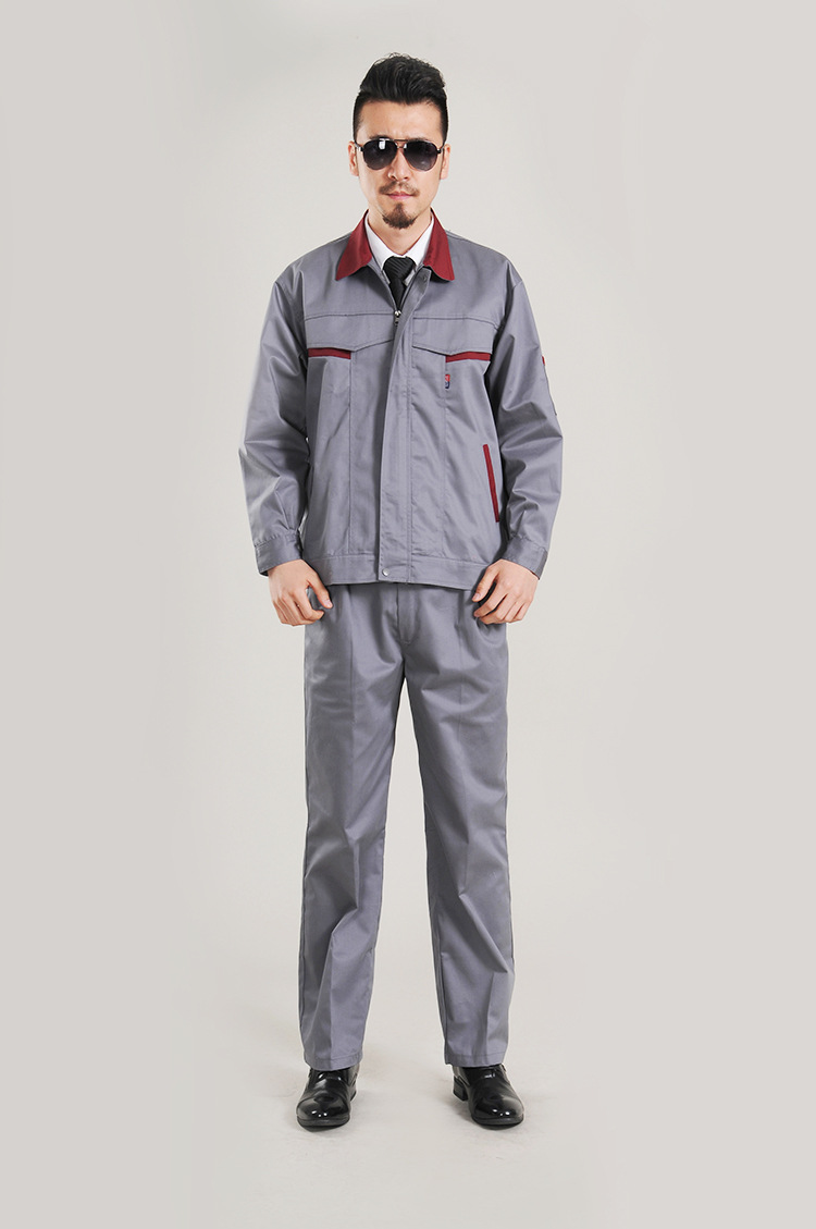 工作服套装厂家批发定制劳保服装工厂车间长袖汽修服一件代发