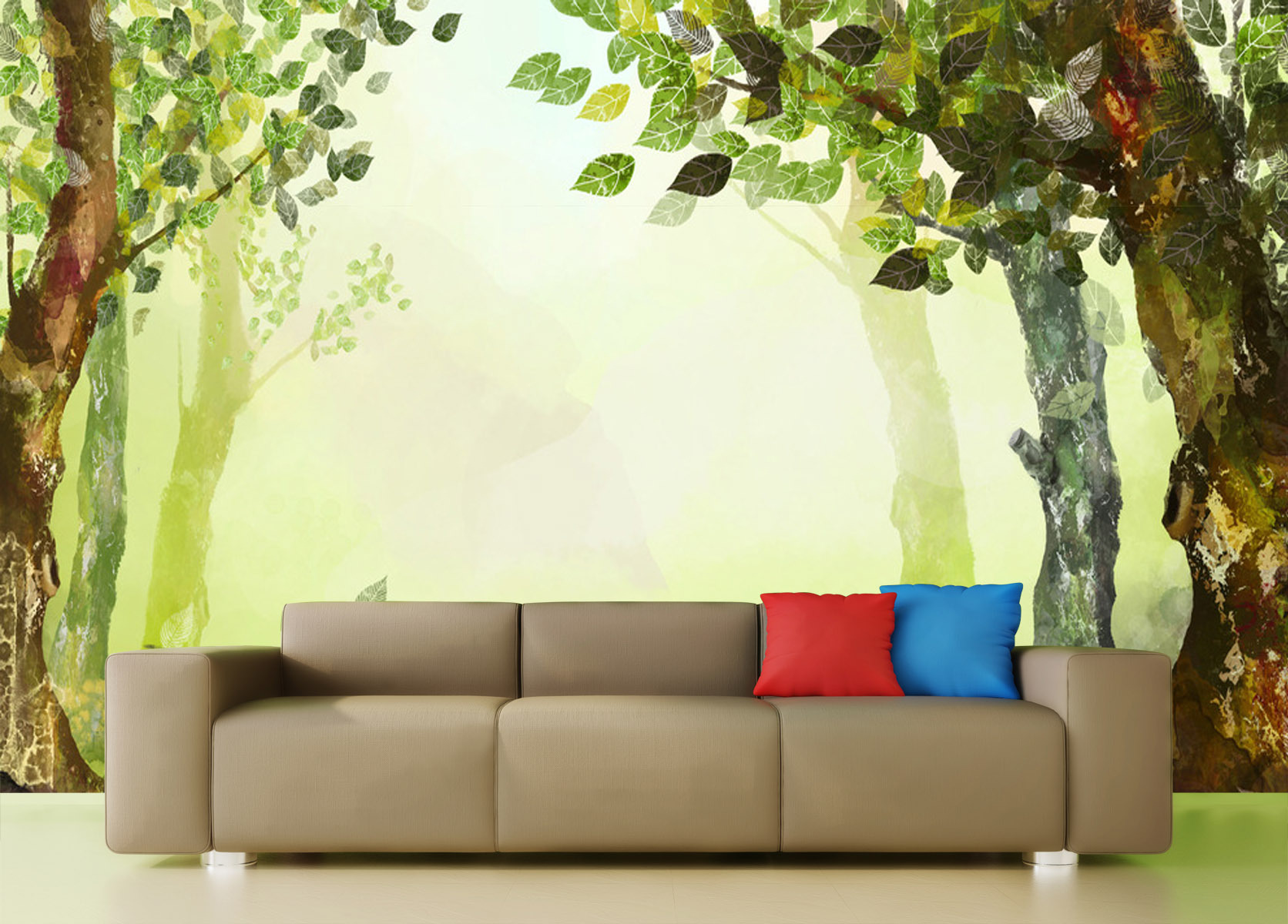 3d立体油画大型壁画田园风壁纸咖啡餐厅电视沙发卧室背景墙纸