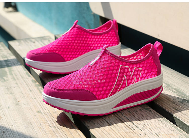 厂家直销 厚底增高摇摇鞋 圆头松糕摇摇鞋 韩版轻质摇摇鞋