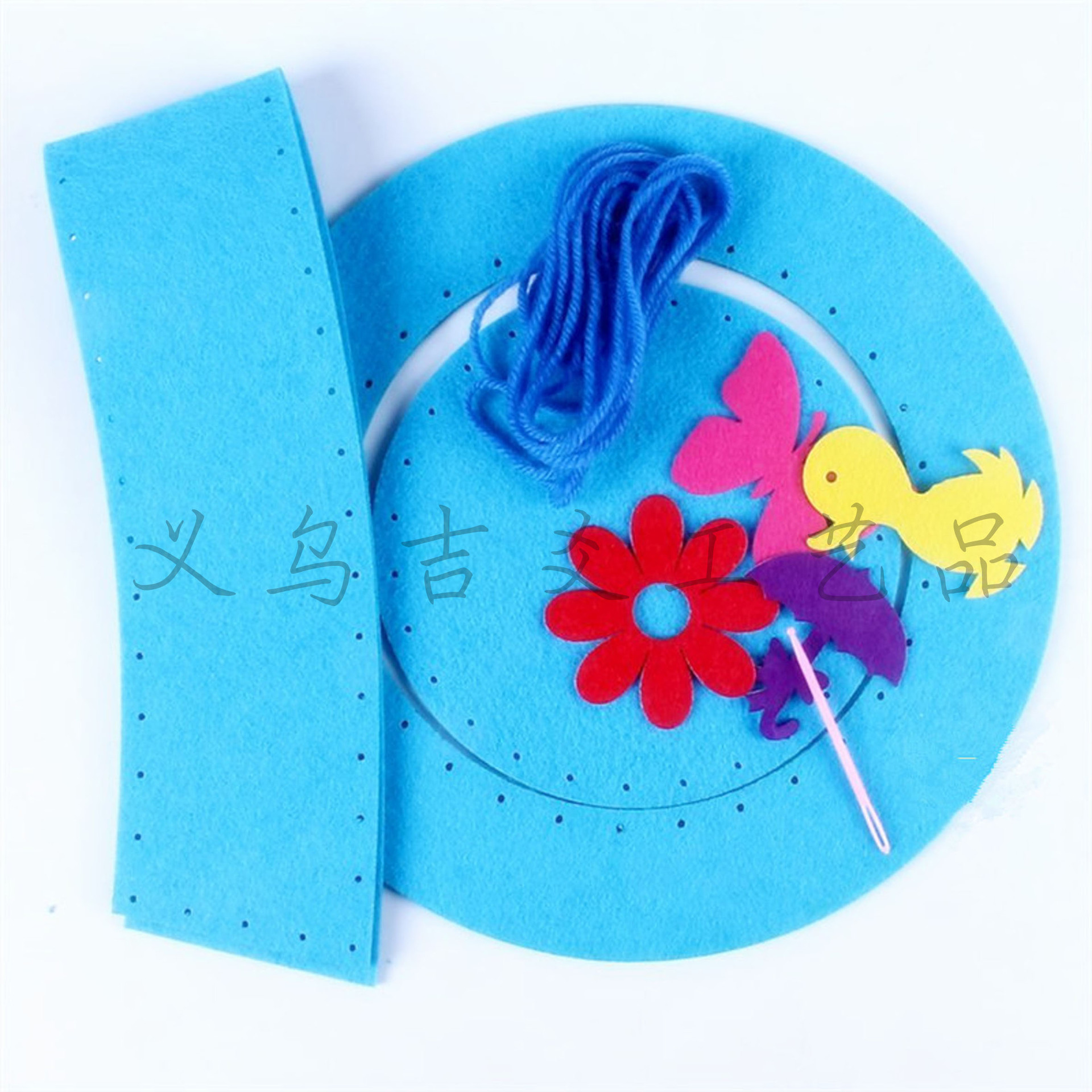 儿童手工制作diy无纺布帽子 幼儿园手工不织布创意diy新款缝制帽