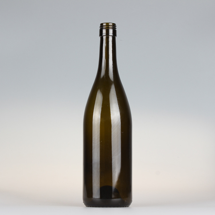 批发玻璃红酒瓶墨绿色红酒瓶葡萄酒瓶高白料玻璃酒瓶