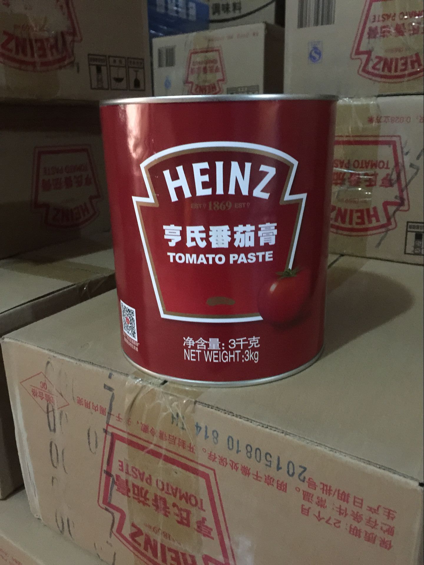 亨氏番茄膏 3kg一桶餐饮包装番茄膏 亨氏番茄酱