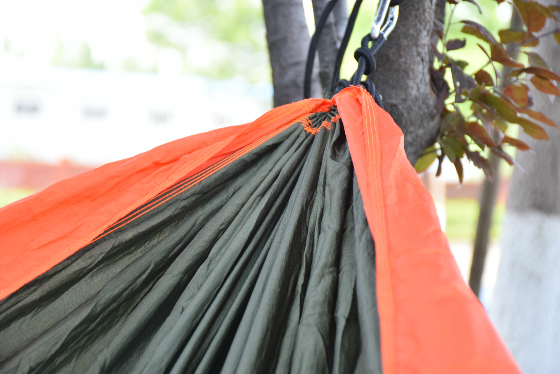 厂家批发户外单人降落伞布吊床 优质尼龙面料吊床秋千 质量保证