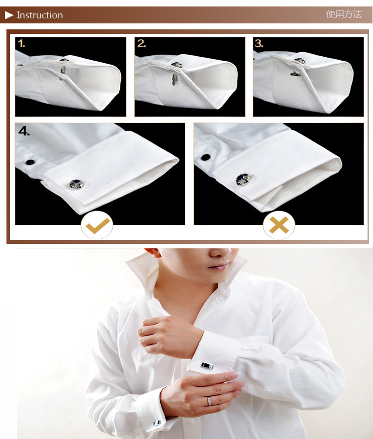 戴丽定制男士高档时尚精品袖扣领带夹套装 个性创意礼品act014