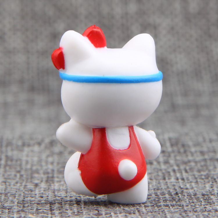 8款经典卡通动漫乐猫运动版生活场景摆件diy手办园艺造景公仔