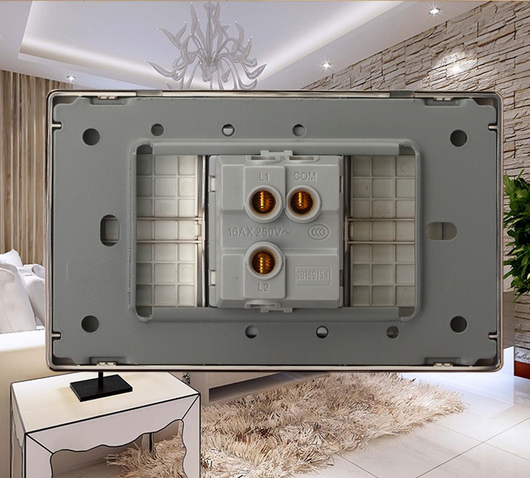 118墙壁暗装开关厂家供应一位一开双控家-墙壁插座