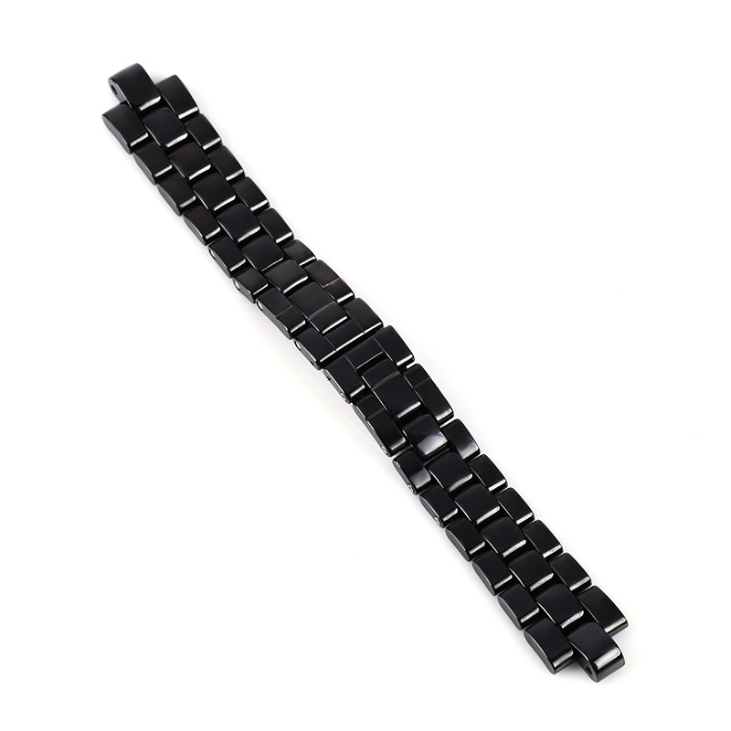 厂家直销新款时尚陶瓷手表链 j12陶瓷表带 凸手表表链配件批发