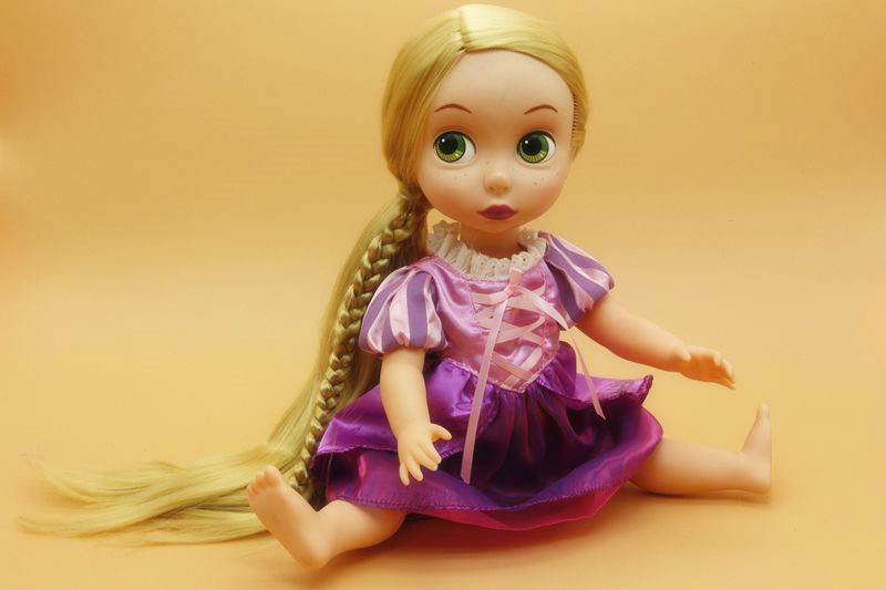 正版尾货 迪*尼长发妹公主 沙龙娃娃 改妆改娃 女孩生日礼物