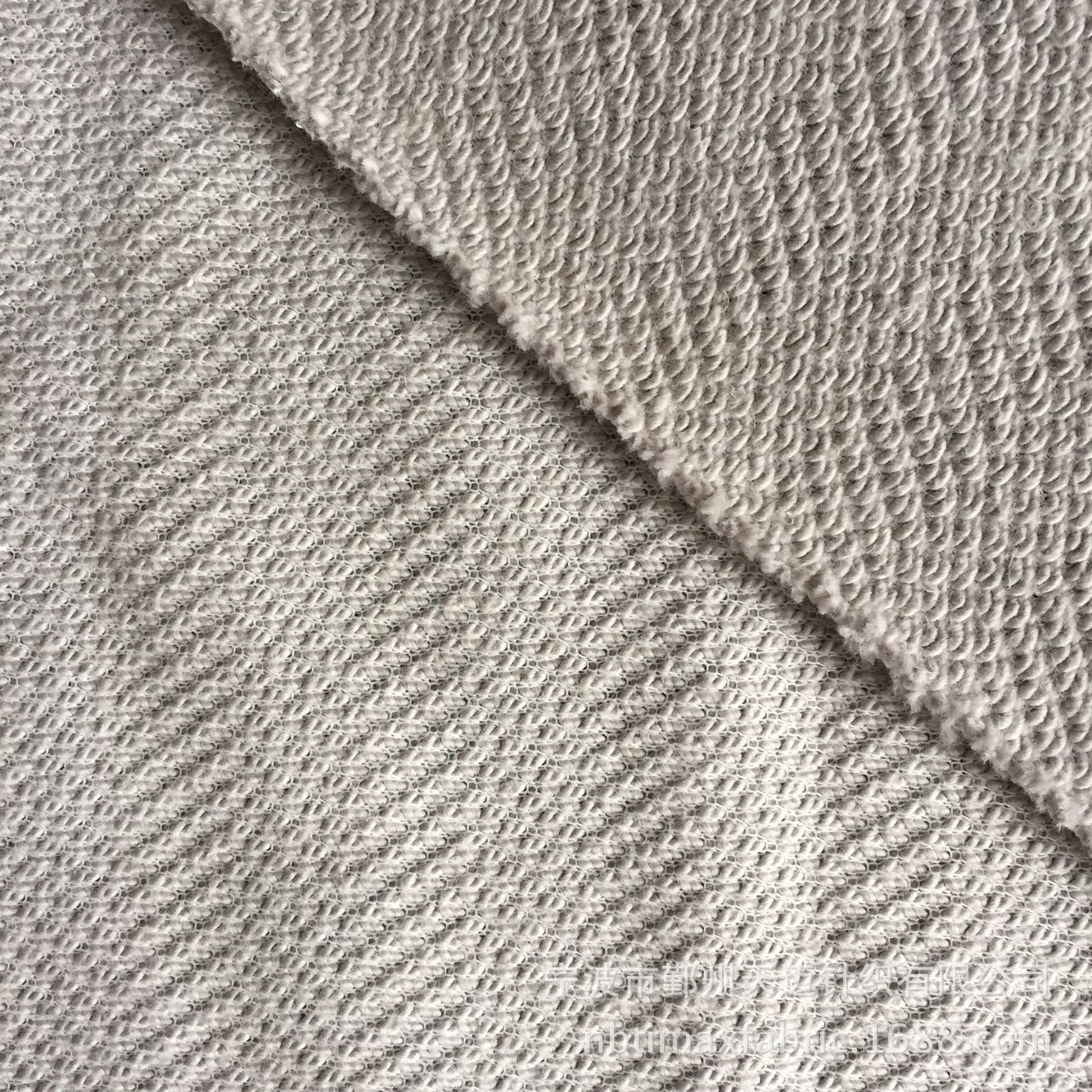 人字纹毛圈粗针人字呢毛圈布cvc山峰纹毛圈粗针波浪纹针织