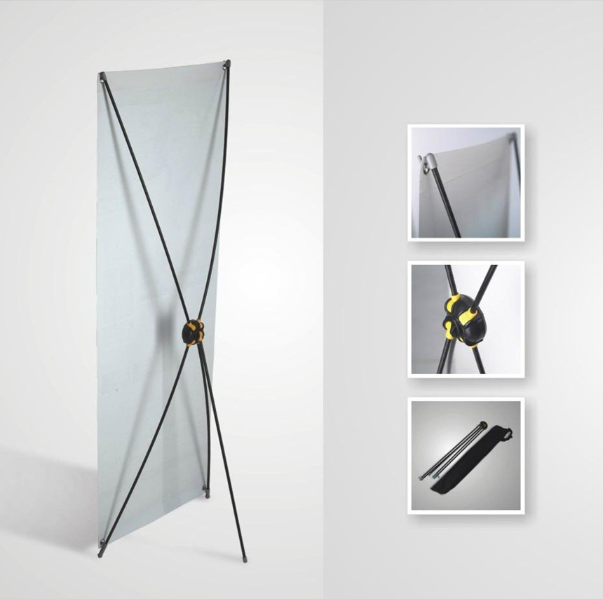 【厂家批发韩式x展架60*160 80*180室内海报展示架易拉宝挂画架支架】