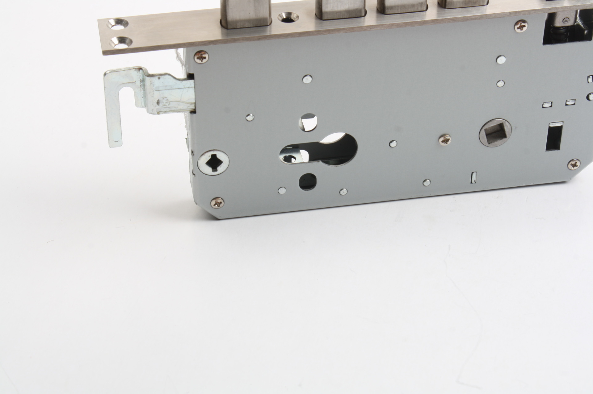 锁体6068电解板 不锈钢舌双快指纹密码锁体 天地锁锁体