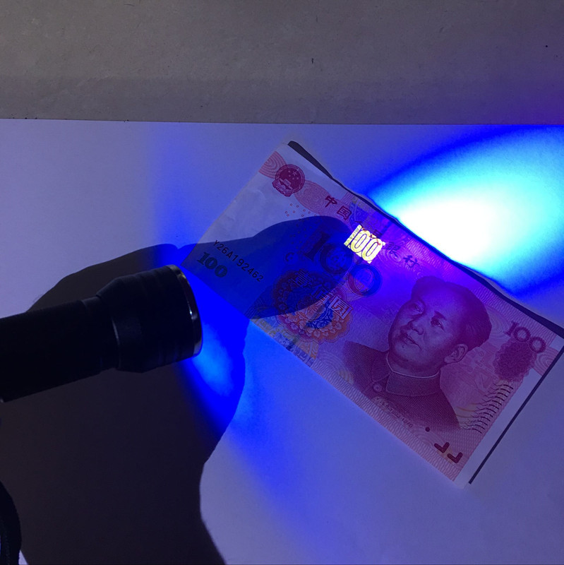21led紫外线紫光手电筒 照蝎子灯 uv多功能验钞手电