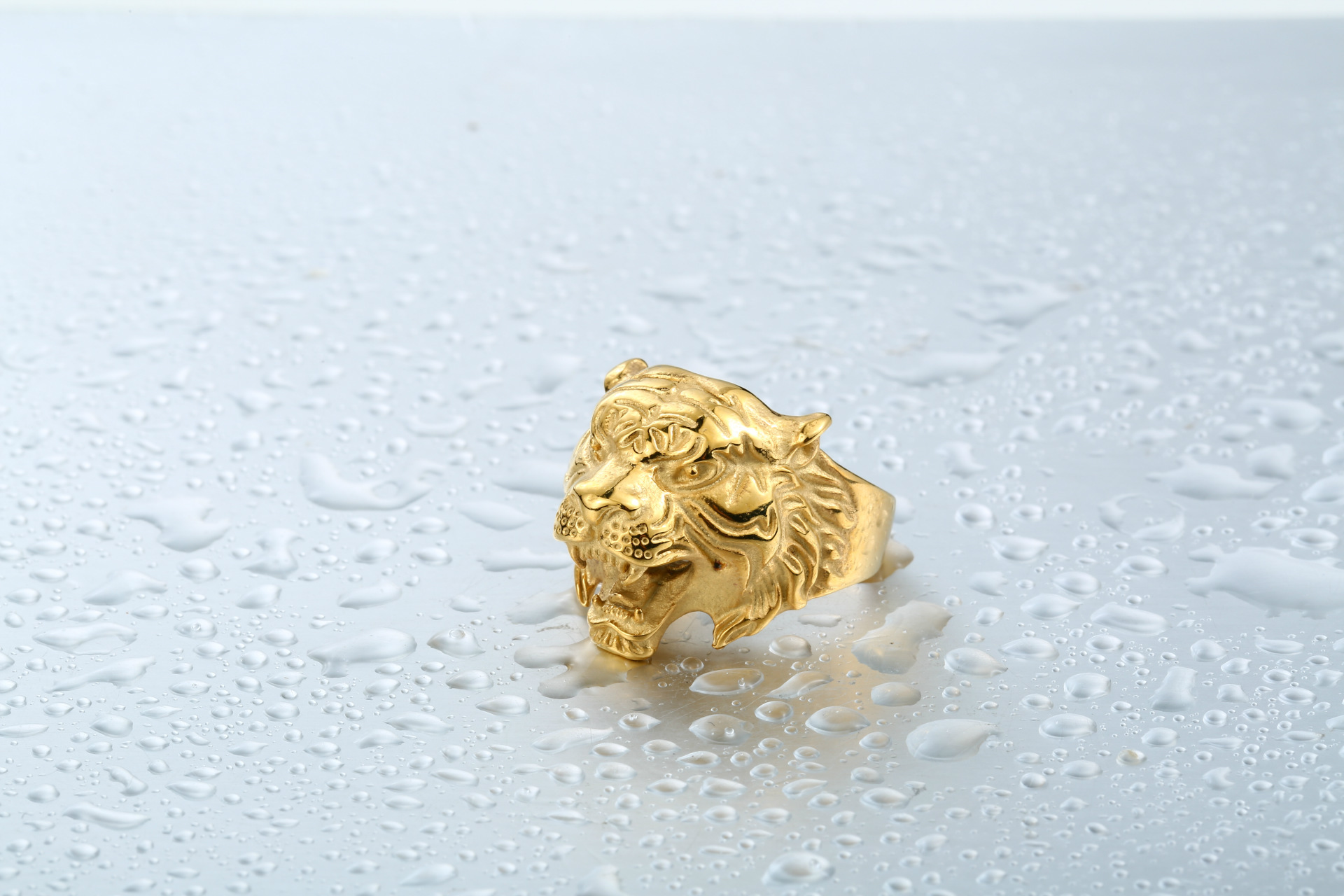 beier原创生肖饰品批发 霸气老虎头戒指 男士个性复古时尚指环