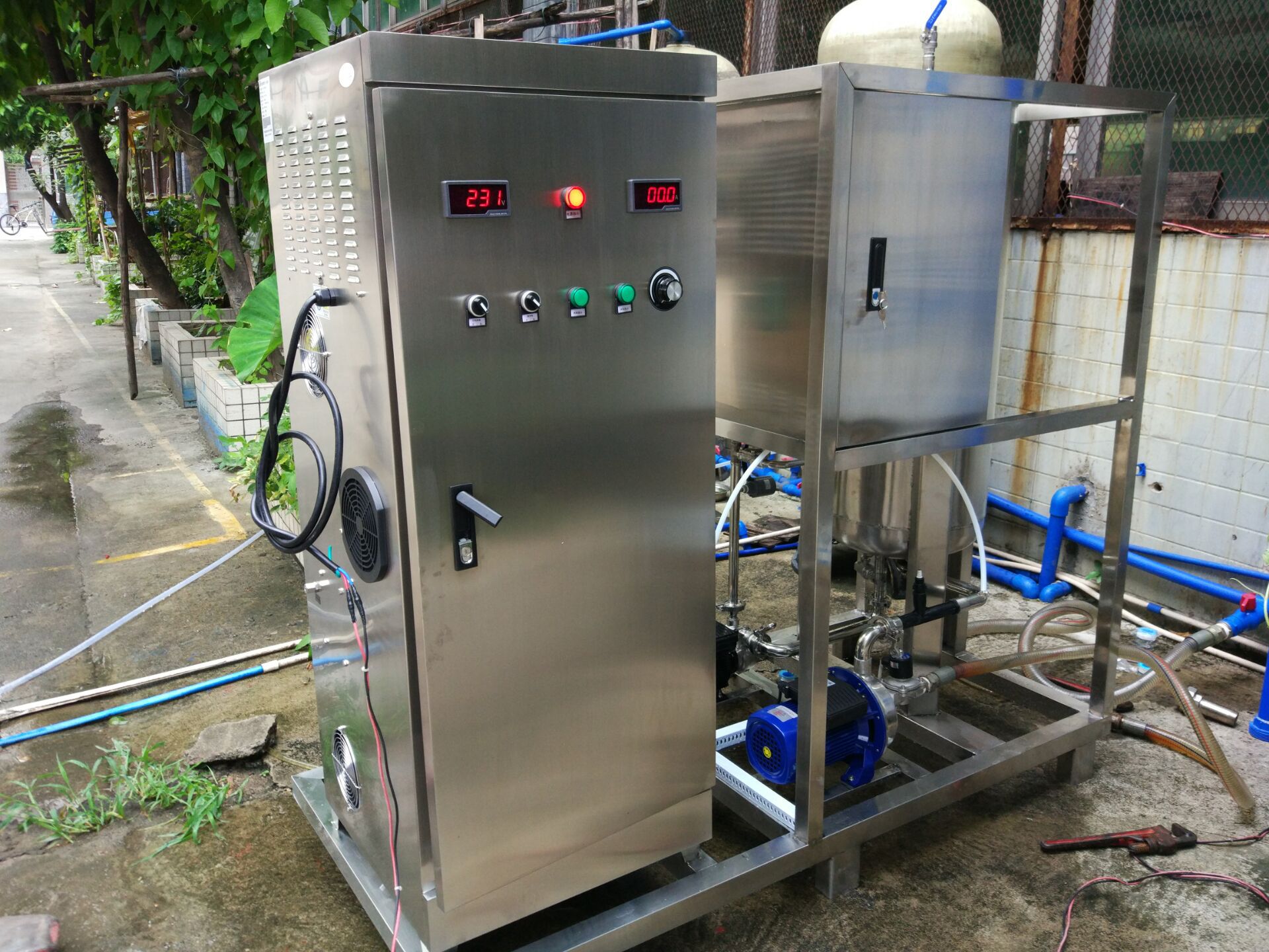 高浓度臭氧水机臭氧水生成器蔬果水产清洗消毒专用