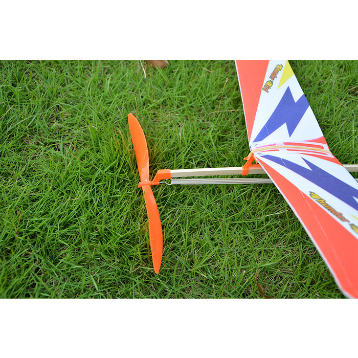 领航者单翼航模橡筋动力飞机航空研学生制作模型纸飞机滑翔机