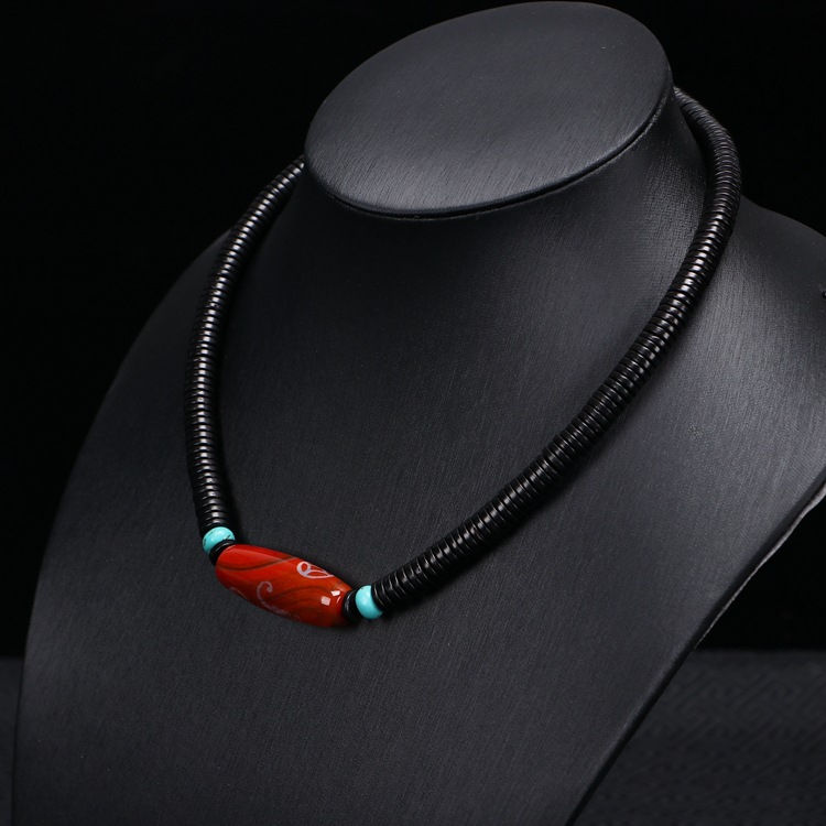 厂家直销天然椰壳项链锁骨链吊坠男女情侣复