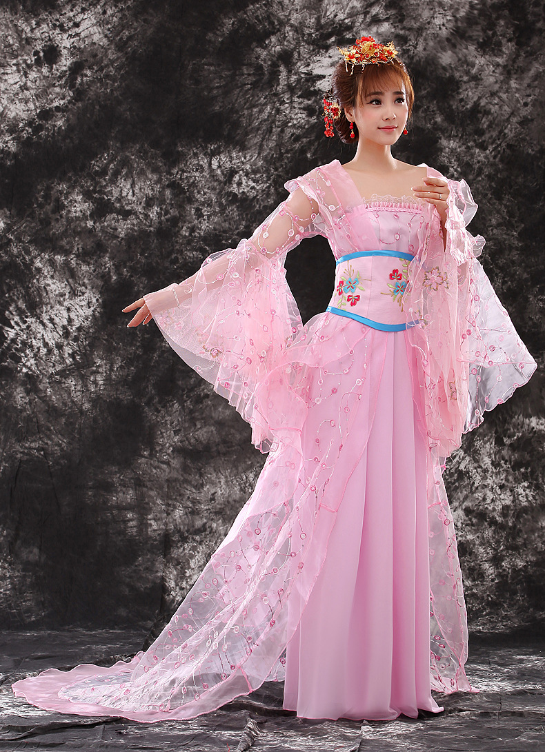 2017古装仙女汉服武媚娘演出服唐朝贵妃公主仙女古装服装写真