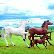 马摆件马雕塑马模型景观雕塑房地产商场酒店美陈装饰玻璃钢工艺品