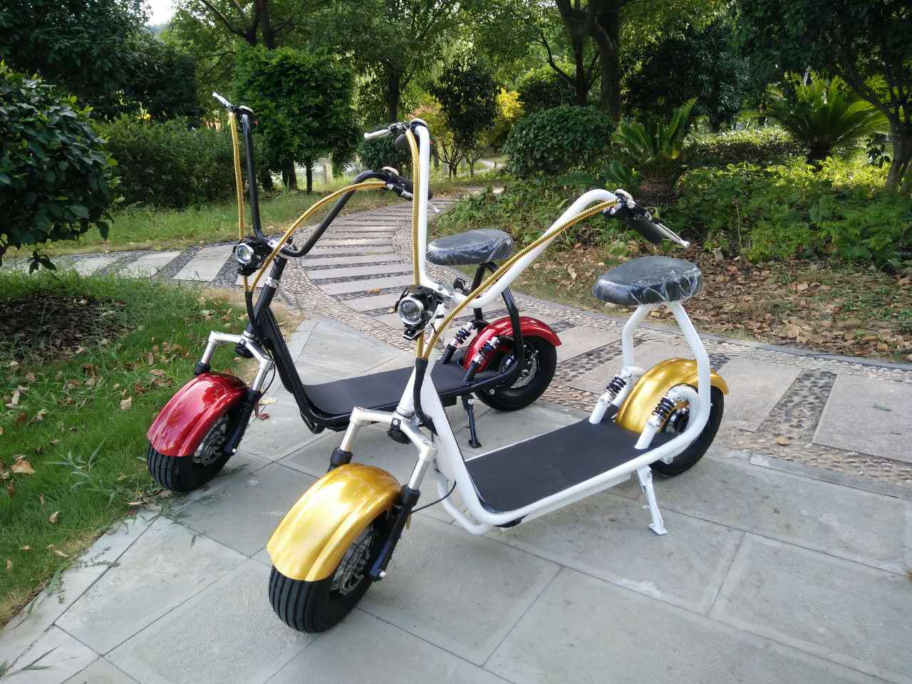 迷你款小哈雷电动车60v 锂电池 双座大轮车 代步车 大哈雷电动车