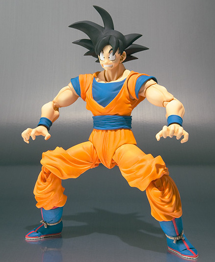 枫城动漫 万代shf 七龙珠 复活的f 孙悟空 黑发 超可动 盒装手办