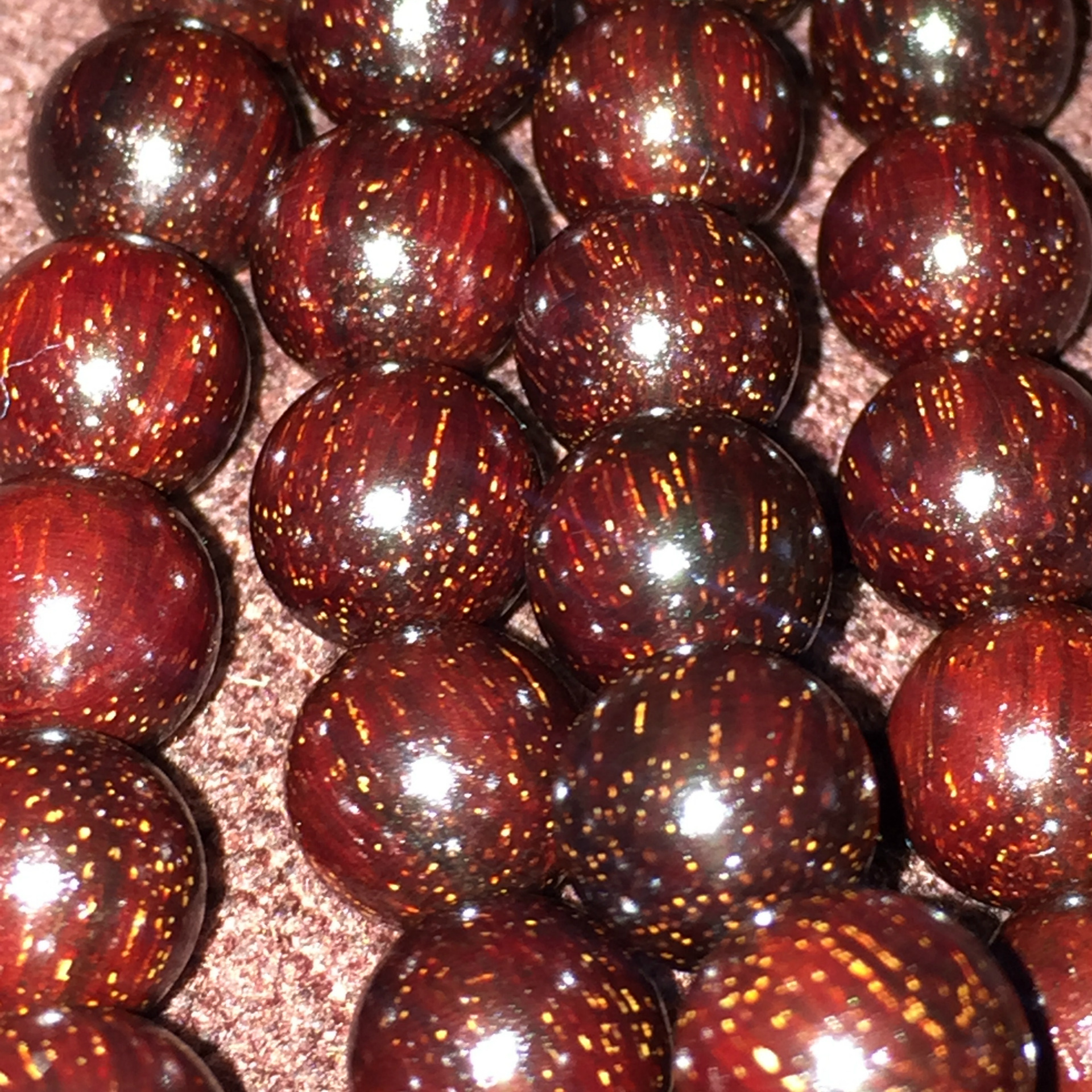 小叶紫檀满金星08mm108紫檀佛珠手链