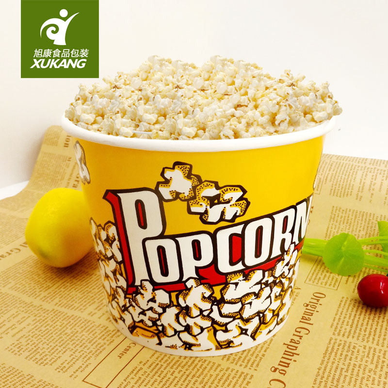 32oz爆米花桶 46 64 85盎司 爆米花纸桶 全家桶纸桶定制