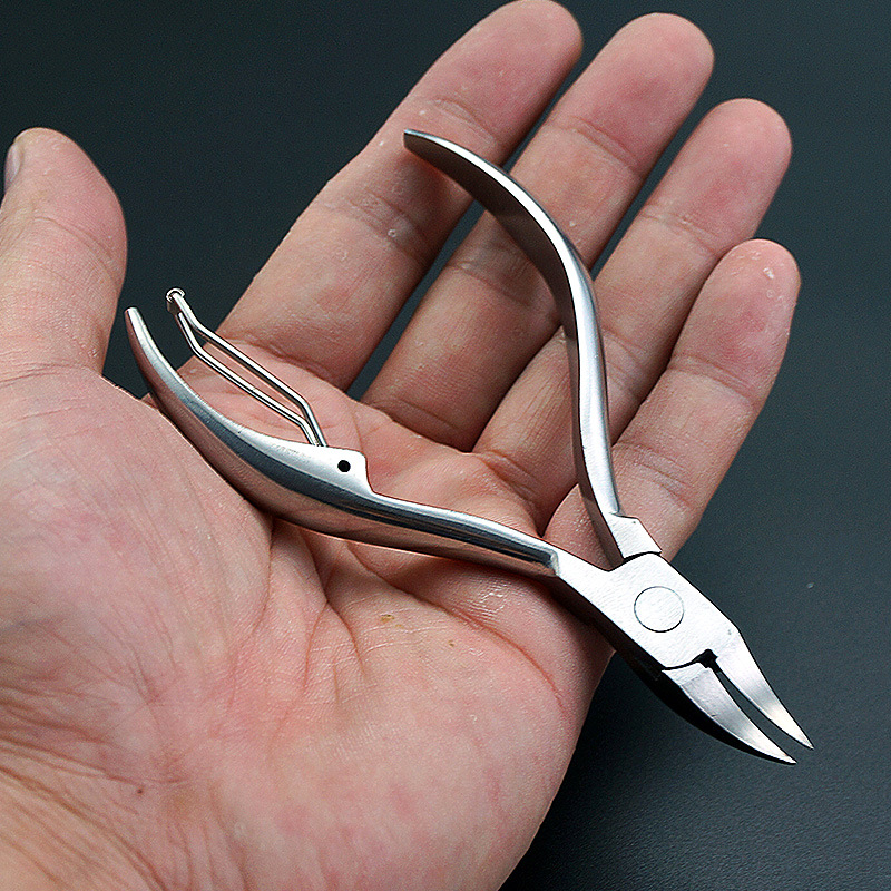 鹰嘴钳甲沟用指甲钳去不锈钢鹰嘴嵌甲钳死皮修脚趾甲刀美容钳尖嘴