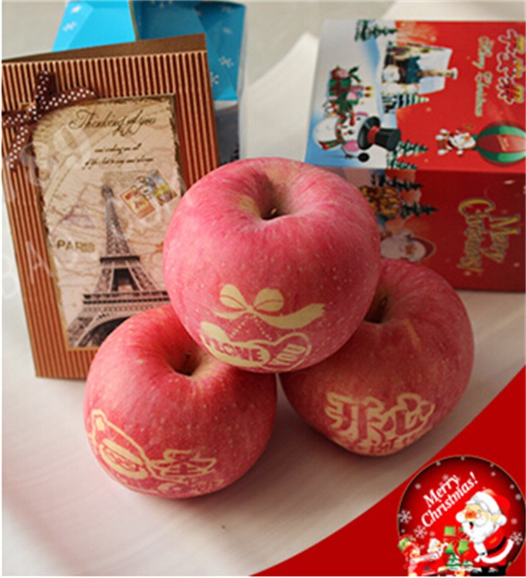 现货八角平安果包装木盒蛇果包装盒圣诞节平安夜专用礼盒低价销售