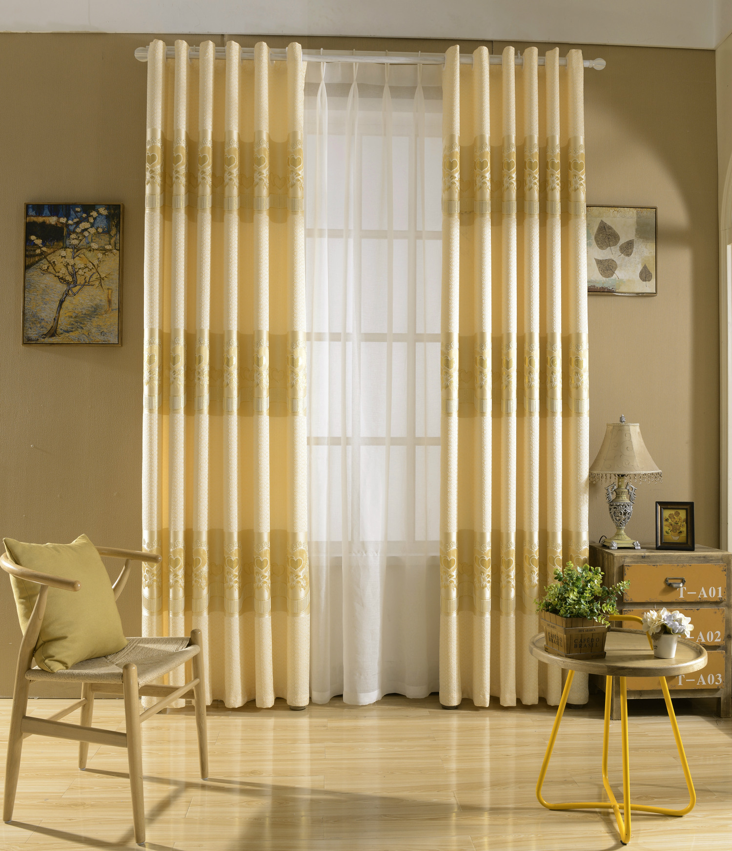 柯桥窗帘高档金丝提花窗帘提花窗帘布零剪成品淘宝热卖