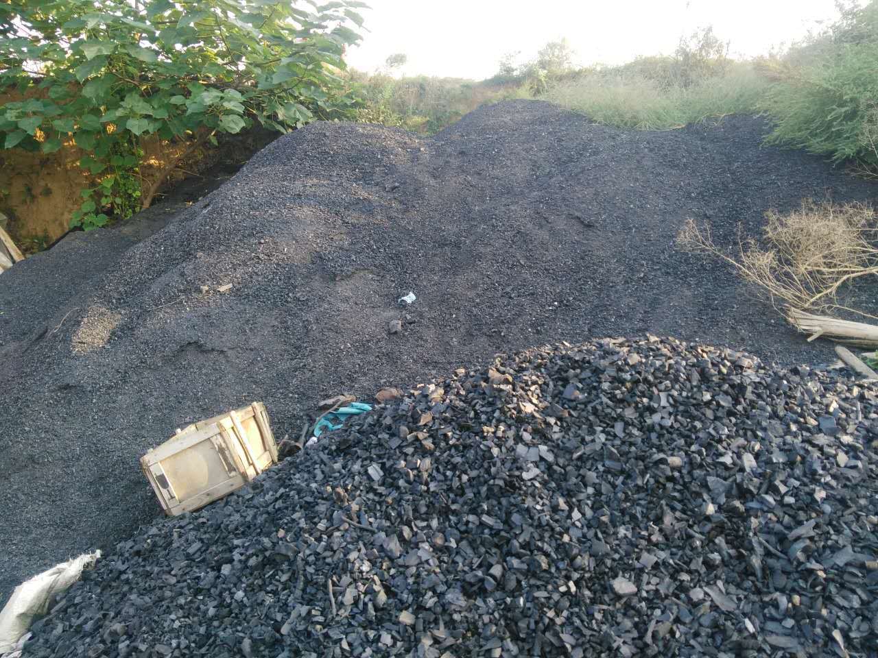 陕西纯苹果木炭渣木炭渣木炭粉末