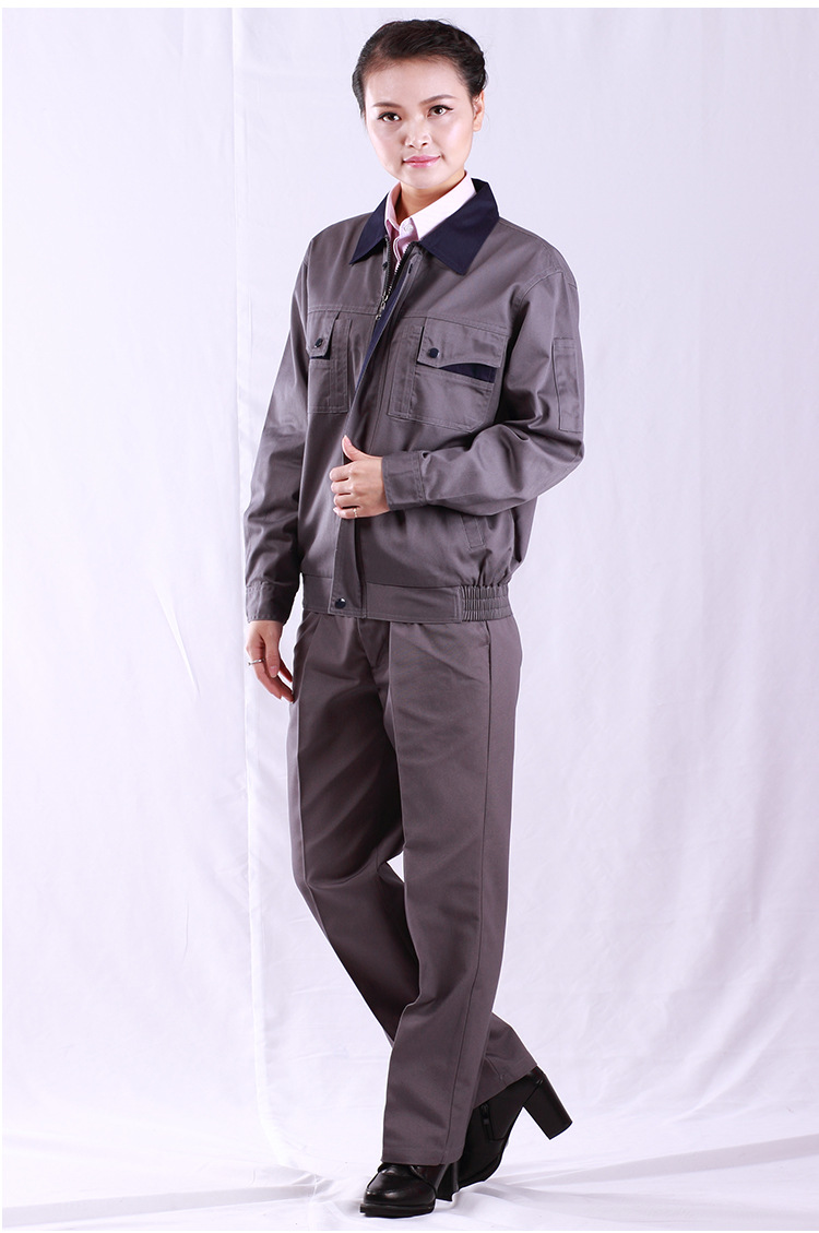 秋冬长袖工作服套装 男汽修工装厂服 青年员工上班劳保服厂家.