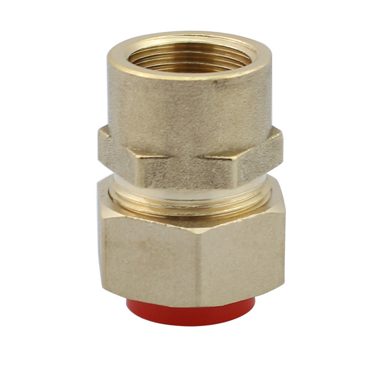 不锈钢燃气管接头 燃气内丝直接 铜内牙快接 燃气配件 4分5分管