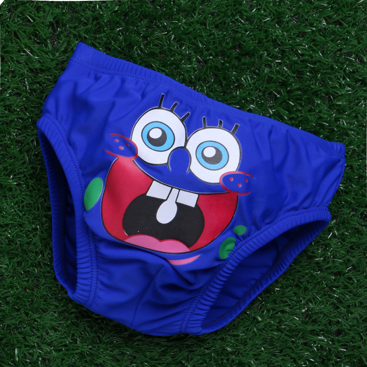 儿童泳裤 男 中大童 超人泳裤 男宝宝三角带囊 男孩泳裤 1001系列