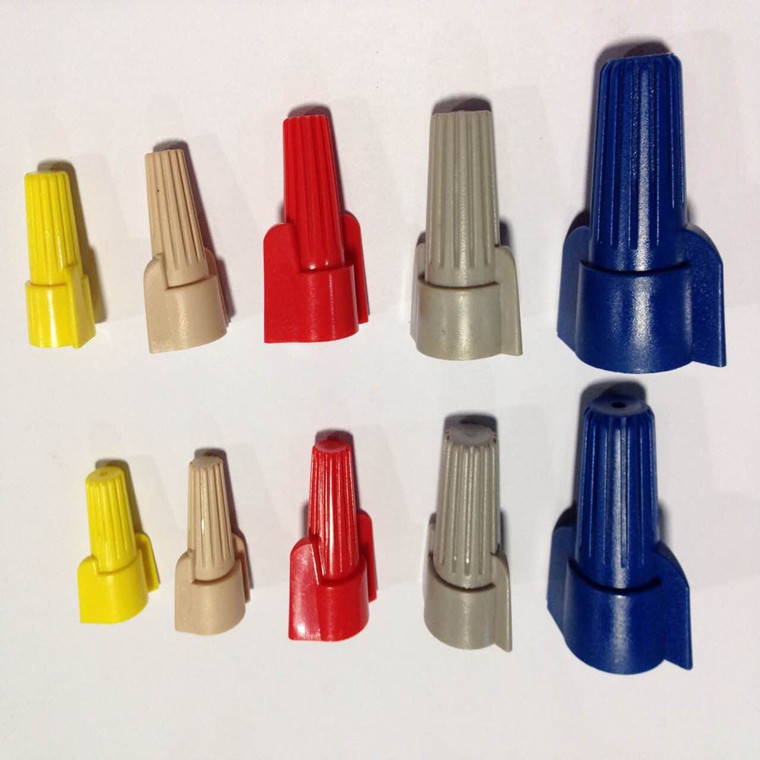 厂家p13(红色)双翼螺旋式压线帽,接线闭端子带纹路(100/包)