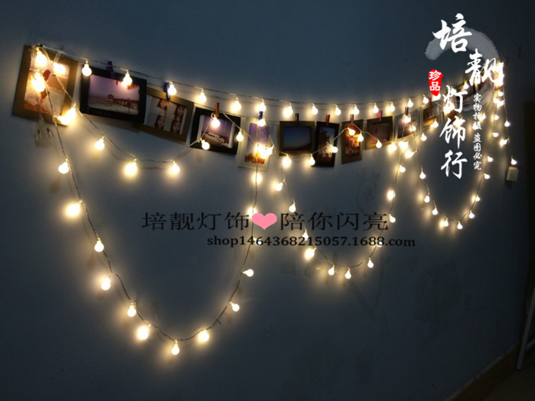 厂家批发 led灯串彩灯闪灯 圆球串灯圣诞节酒吧装饰灯 户外节日灯