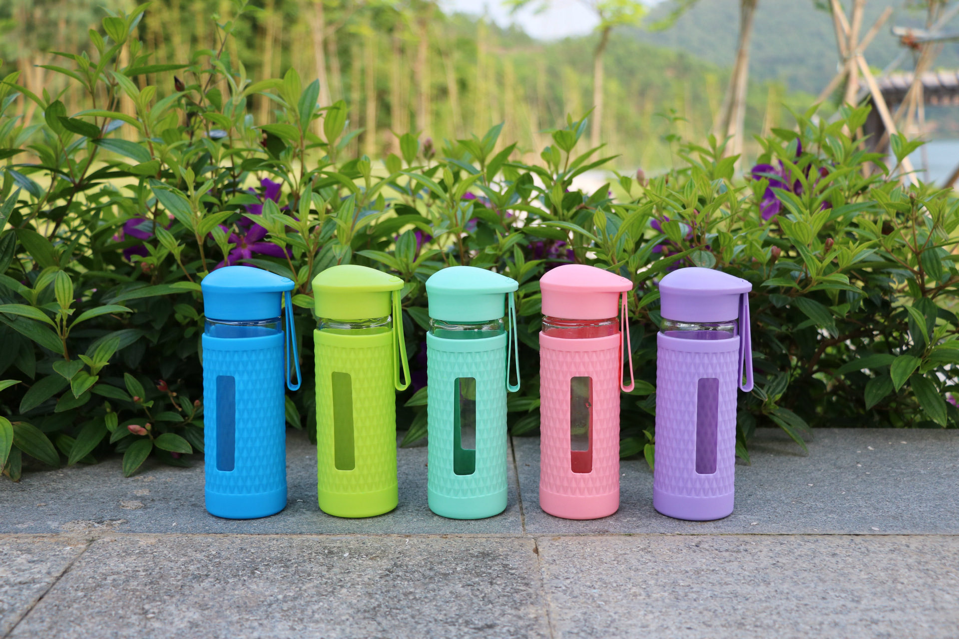 新款300ml玻璃杯防摔创意水杯透明男女茶杯随手便携带可定制logo