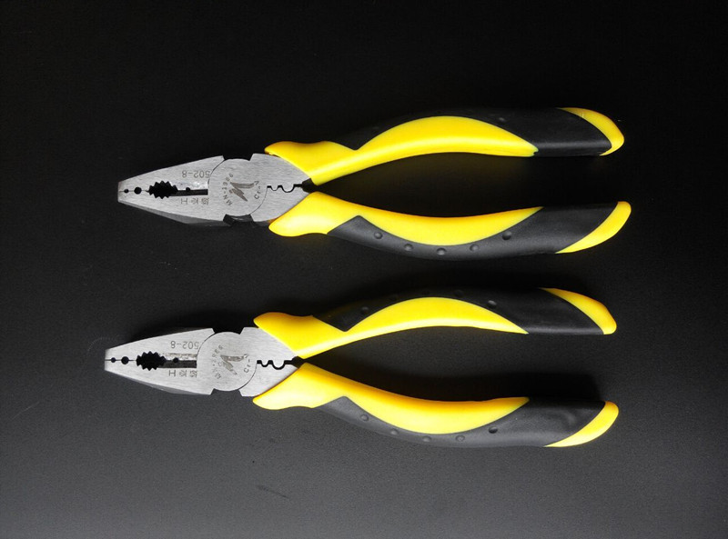 厂家直销 虎鲨柄钢丝钳 8寸多功能钓鱼钢丝钳 手钳 老虎钳 大钳子