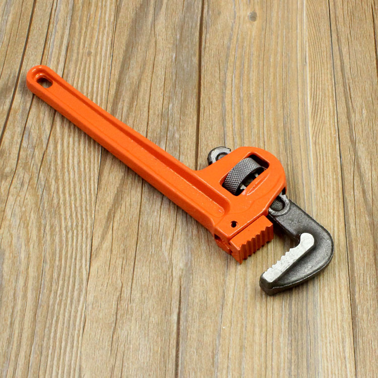 精品百货多功能开口管钳 橙色轻型30#管子钳家用管钳扳手厂价直销