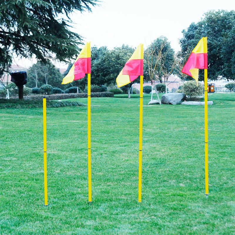 专业生产足球角旗 标志旗 三折式拆卸插地角旗套装 插地式角旗