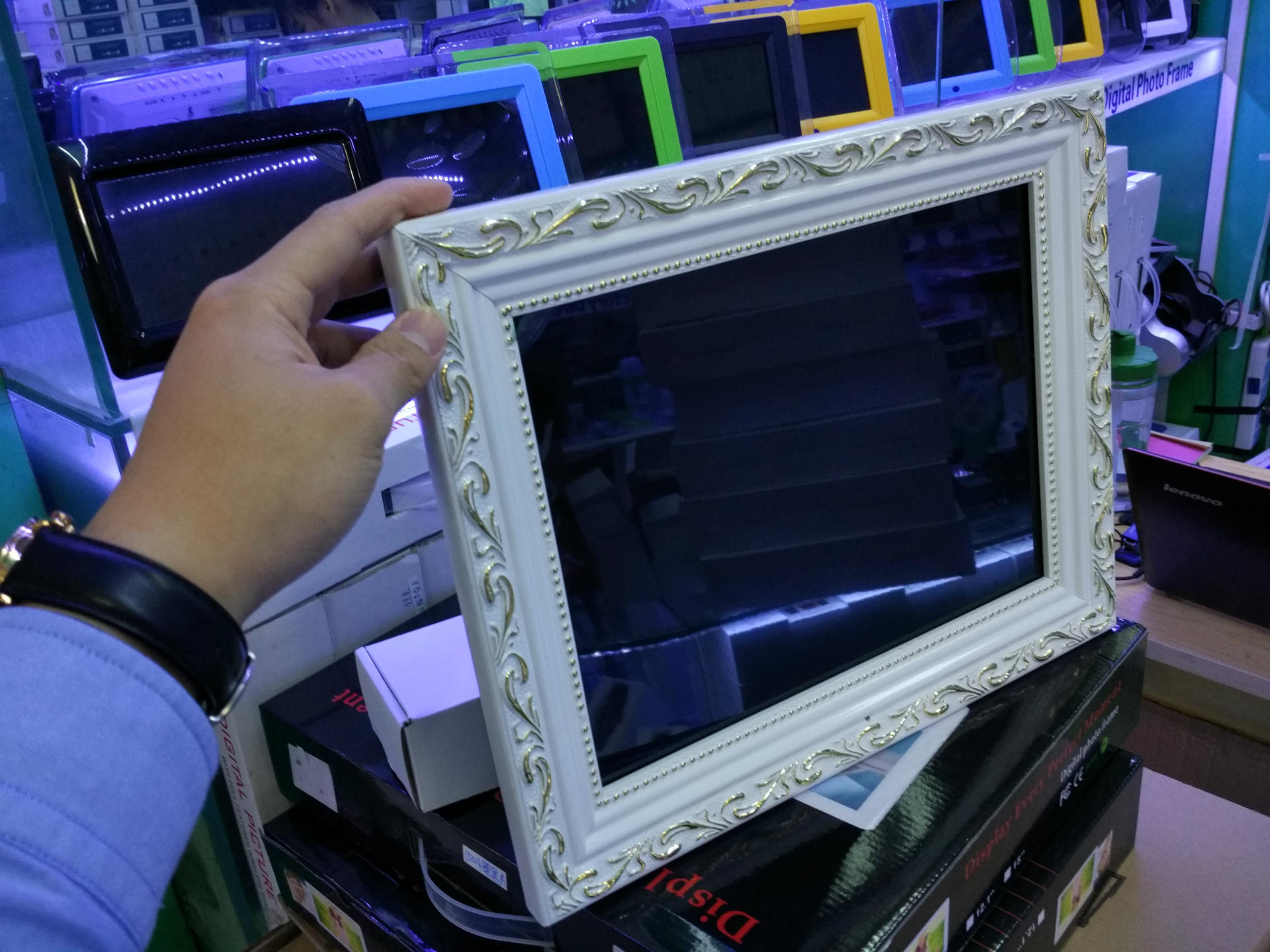 厂家直销15寸高清数屏经典木相框电子相框数码相框电子相册广告机