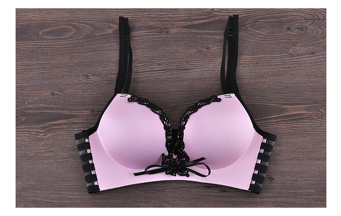 新款聚美女神拉逼无痕无钢圈内衣调整型聚拢一片式拉b文胸罩